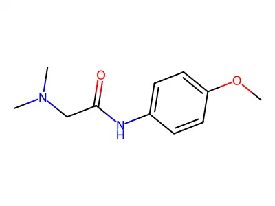 2-(dimethylamino)-N-(4-methoxyphenyl)acetamide structure