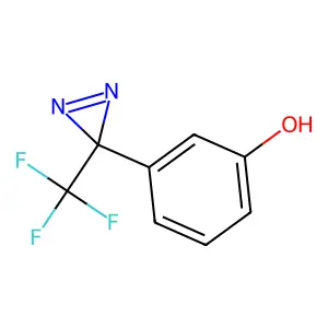 3-(3-(trifluoromethyl)-3H-diazirin-3-yl)phenol structure