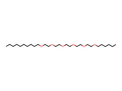 1-Decyloxy-2-(2-{2-[2-(2-hexyloxyethoxy)ethoxy]ethoxy}ethoxy)ethane structure