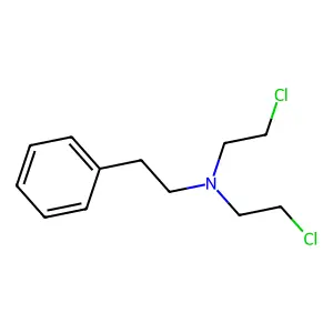 Phenethylamine, N,N-bis(2-chloroethyl)- structure