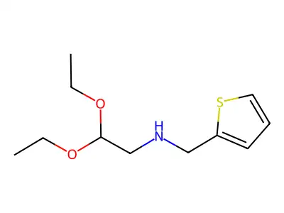 2,2-diethoxy-N-(thiophen-2-ylmethyl)ethanamine structure