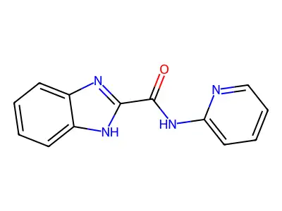 1H-Benzimidazole-2-carboxamide, N-2-pyridinyl- structure