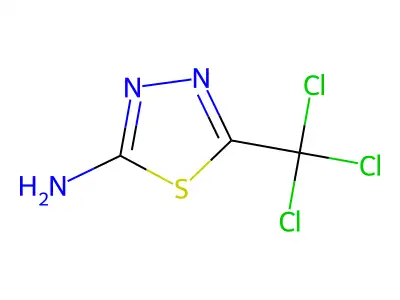 1,3,4-Thiadiazol-2-amine, 5-(trichloromethyl)- structure