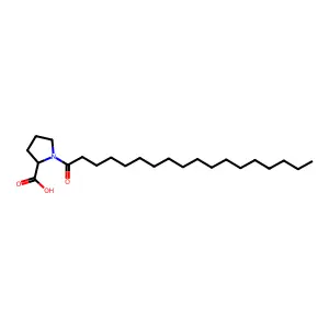 1-Stearoylpyrrolidine-2-carboxylic acid structure