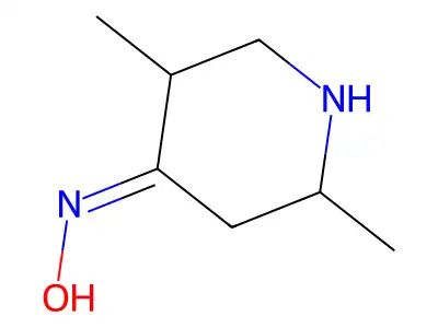 4-Piperidinone, 2,5-dimethyl-, oxime structure