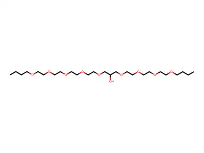 1-[2-[2-(2-butoxyethoxy)ethoxy]ethoxy]-3-[2-[2-[2-(2-butoxyethoxy)ethoxy]ethoxy]ethoxy]propan-2-ol structure