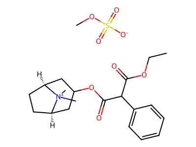 Metilsulfato de tematropio structure