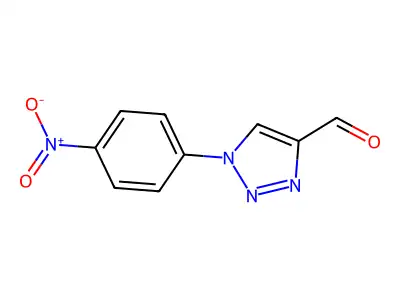 1-(4-Nitrophenyl)-1H-1,2,3-triazole-4-carboxaldehyde structure