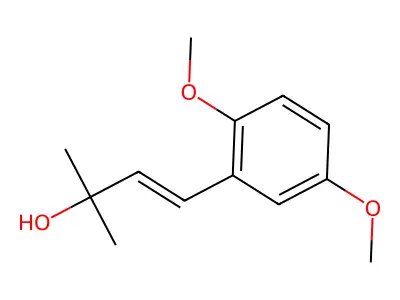 3-Buten-2-ol, 4-(2,5-dimethoxyphenyl)-2-methyl- structure