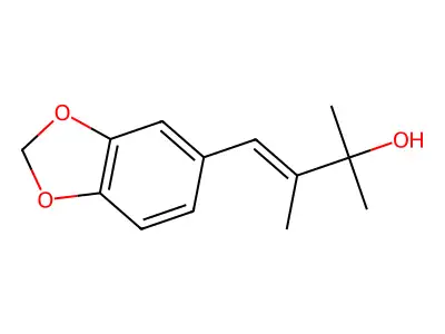 3-Buten-2-ol, 4-(1,3-benzodioxol-5-yl)-2,3-dimethyl- structure