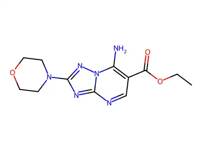Ethyl 7-amino-2-morpholino[1,2,4]triazolo[1,5-a]pyrimidine-6-carboxylate structure