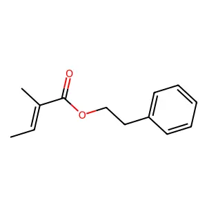 2-Phenylethyl 2-methylbut-2-enoate structure