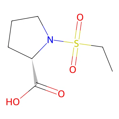 (2s)-1-(Ethanesulfonyl)pyrrolidine-2-carboxylic acid structure