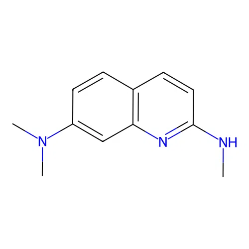 2,7-Quinolinediamine, N2,N7,N7-trimethyl- structure
