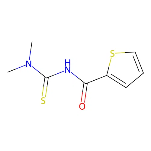 N-(dimethylcarbamothioyl)thiophene-2-carboxamide structure