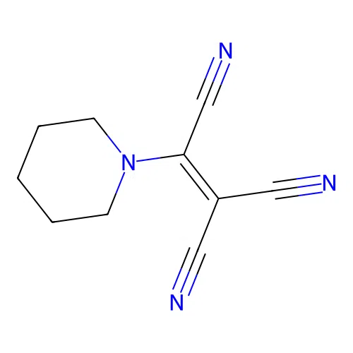 2-Piperidin-1-ylethylene-1,1,2-tricarbonitrile structure