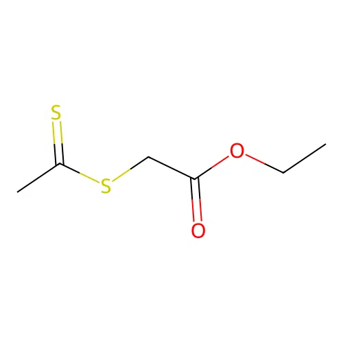 Acetic acid, [(1-thioxoethyl)thio]-, ethyl ester structure