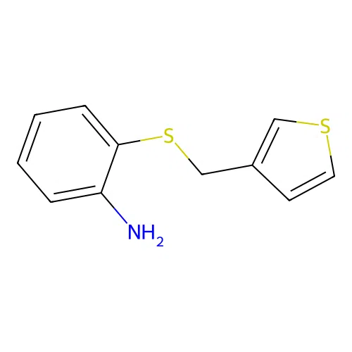 2-{[(Thiophen-3-yl)methyl]sulfanyl}aniline structure