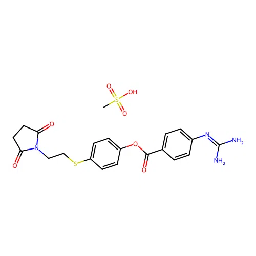 Patamostat mesilate structure