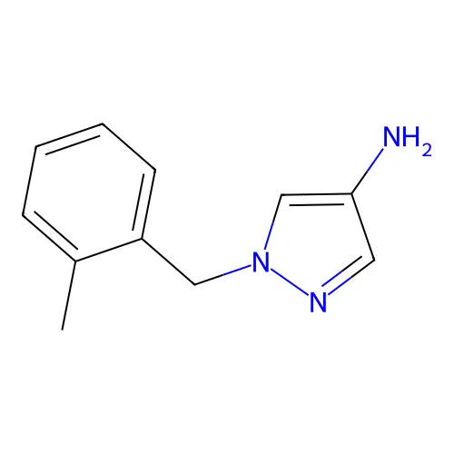 1-[(2-Methylphenyl)methyl]-1H-pyrazol-4-amine structure