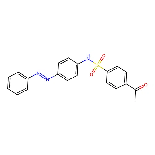 Benzenesulfonamide, 4-acetyl-N-[4-(2-phenyldiazenyl)phenyl]- structure