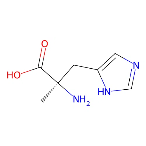 (2R)-2-Amino-3-(1H-imidazol-4-YL)-2-methylpropanoic acid structure