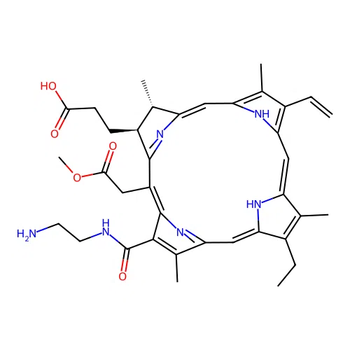 Chlorin e6 ethylenediamide structure