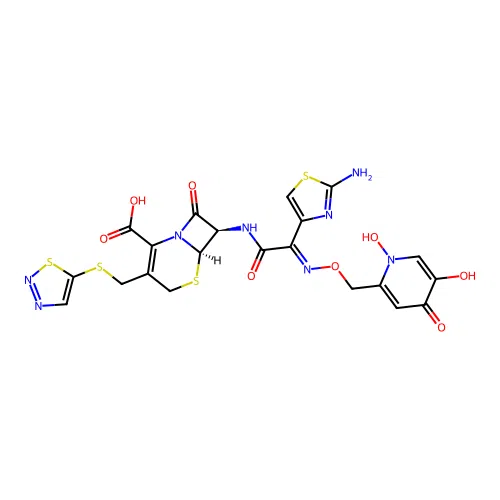 1,2,3-Thiadiazole, 5-thia-1-azabicyclo[4.2.0]oct-2-ene-2-carboxylic acid deriv. structure