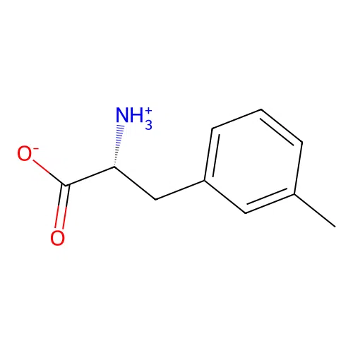 (2R)-2-azaniumyl-3-(3-methylphenyl)propanoate structure