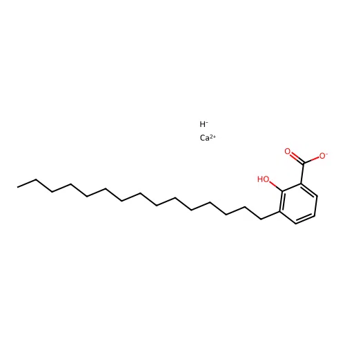 Calcium;hydride;2-hydroxy-3-pentadecylbenzoate structure