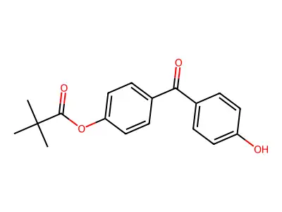 4-Hydroxy-4'-(trimethylacetoxy)benzophenone structure