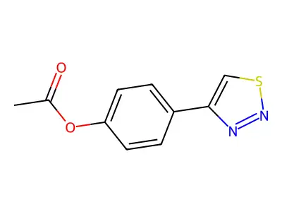 4-(1,2,3-Thiadiazol-4-yl)phenyl acetate structure