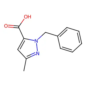 Pyrazole-5-carboxylic acid, 1-benzyl-3-methyl- structure