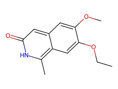 7-Ethoxy-3-hydroxy-6-methoxy-1-methylisoquinoline structure