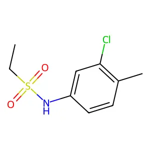 N-(3-chloro-4-methylphenyl)ethanesulfonamide structure