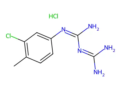N-(3-Chloro-4-methylphenyl)-Imidodicarbonimidic diamide hydrochloride structure