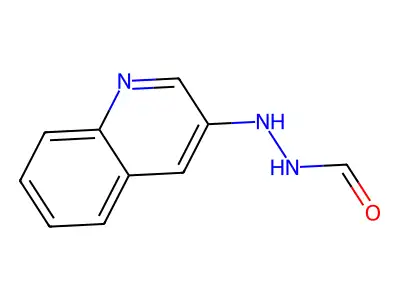 Formic N2-(3-quinolyl)hydrazide structure