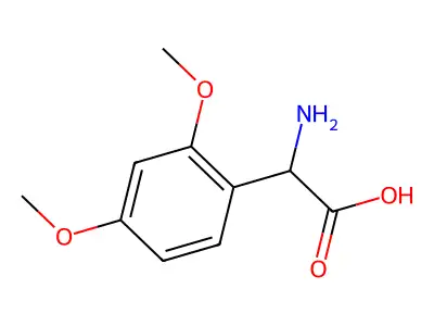 2-amino-2-(2,4-dimethoxyphenyl)acetic Acid structure
