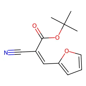 Tert-butyl 2-cyano-3-(furan-2-yl)prop-2-enoate structure
