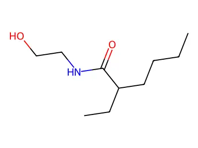 2-Ethyl-N-(2-hydroxyethyl)hexanamide structure