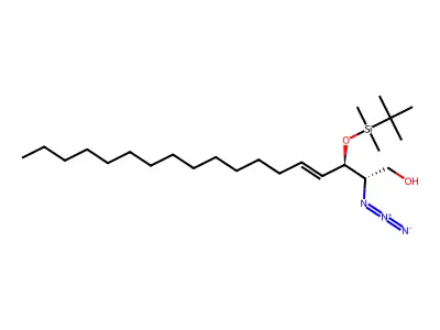 (2S,3R,4E) shy-2-Azido-3-(tert-butyldimethylsilyl) shy-erythro-sphingosine structure