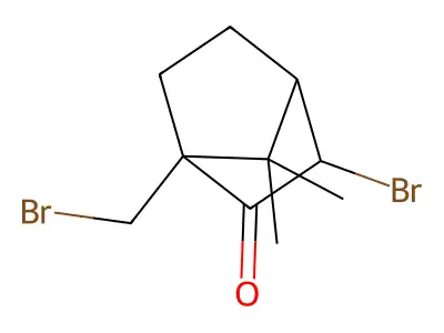 3-Bromo-1-(bromomethyl)-7,7-dimethylbicyclo[2.2.1]heptan-2-one structure