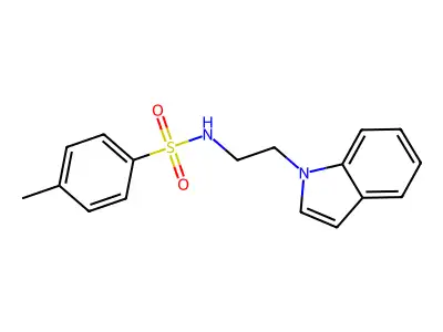 Benzenesulfonamide, N-[2-(1H-indol-1-yl)ethyl]-4-methyl- structure