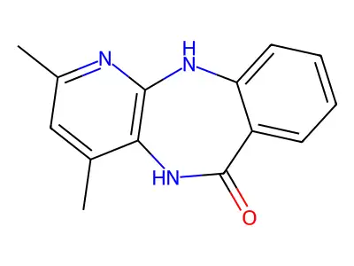 2,4-Dimethyl-5,11-dihydro-6H-pyrido(2,3-b)(1,4)benzodiazepin-6-one structure