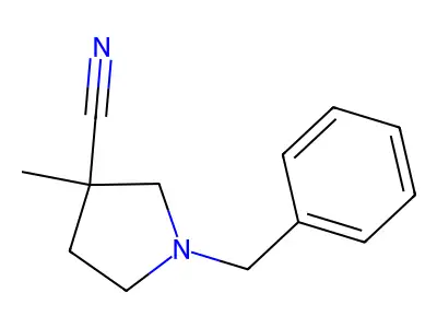 1-Benzyl-3-methylpyrrolidine-3-carbonitrile structure