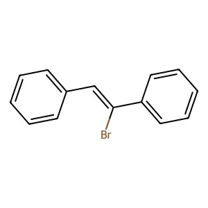 Benzene, 1,1'-(1-bromo-1,2-ethenediyl)bis- structure