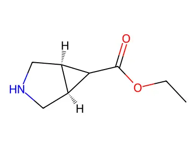 3-Azabicyclo(3.1.0)hexane-6-carboxylic acid, ethyl ester structure