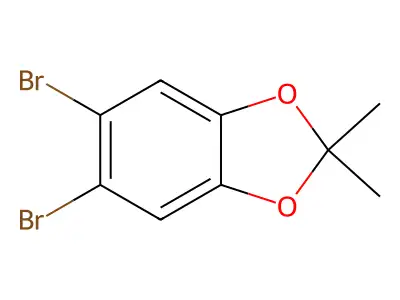 5,6-Dibromo-2,2-dimethyl-1,3-benzodioxole structure