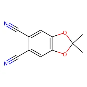 2,2-Dimethyl-1,3-benzodioxole-5,6-dicarbonitrile structure