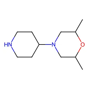 2,6-Dimethyl-4-(piperidin-4-yl)morpholine structure
